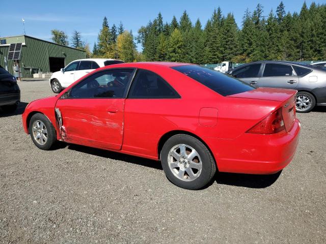 1HGEM22993L040227 - 2003 HONDA CIVIC EX RED photo 2
