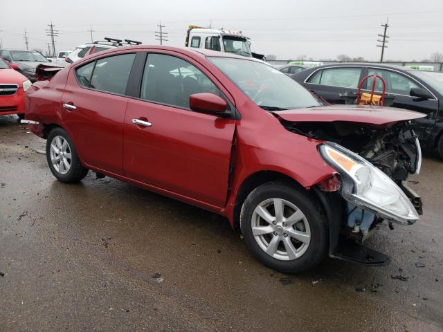 3N1CN7AP9FL823236 - 2015 NISSAN VERSA S RED photo 4