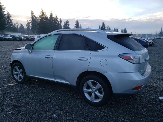 2T2BK1BA7AC001390 - 2010 LEXUS RX 350 SILVER photo 2