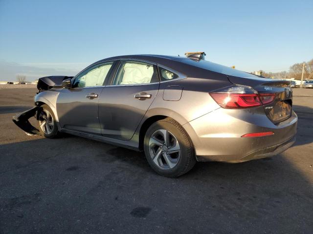 19XZE4F19KE025599 - 2019 HONDA INSIGHT LX GRAY photo 2