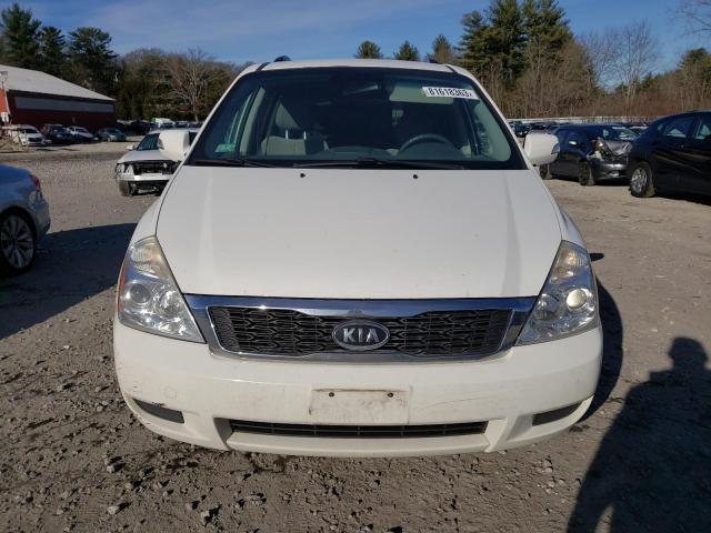 KNDMG4C7XC6503162 - 2012 KIA SEDONA LX WHITE photo 5