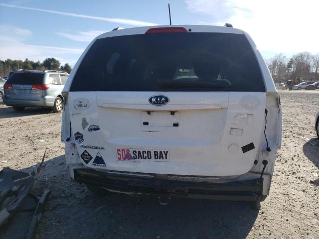 KNDMG4C7XC6503162 - 2012 KIA SEDONA LX WHITE photo 6