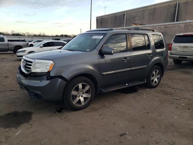 5FNYF4H96DB019249 - 2013 HONDA PILOT TOURING GRAY photo 1