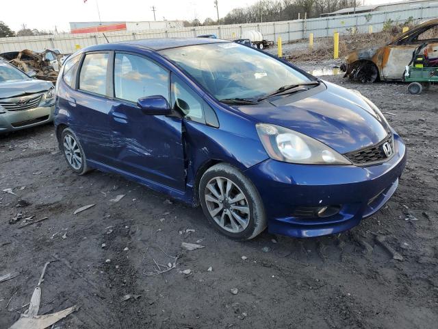 JHMGE8H60DC038340 - 2013 HONDA FIT SPORT BLUE photo 4