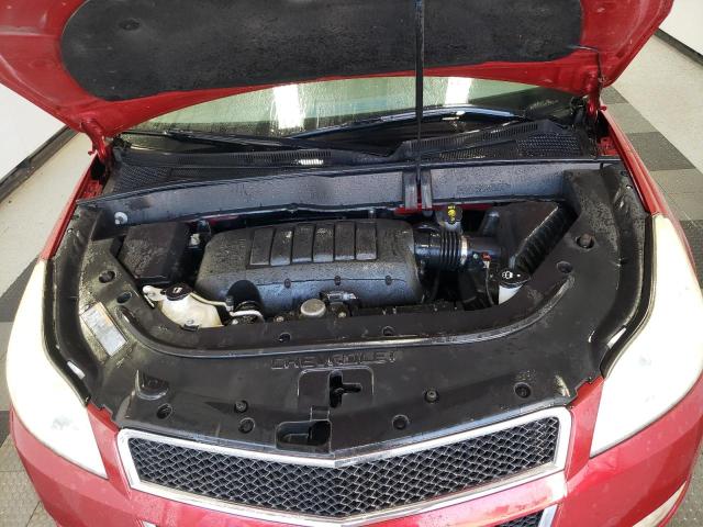 1GNKRGED1CJ283548 - 2012 CHEVROLET TRAVERSE LT Կարմիր լուսանկար 12
