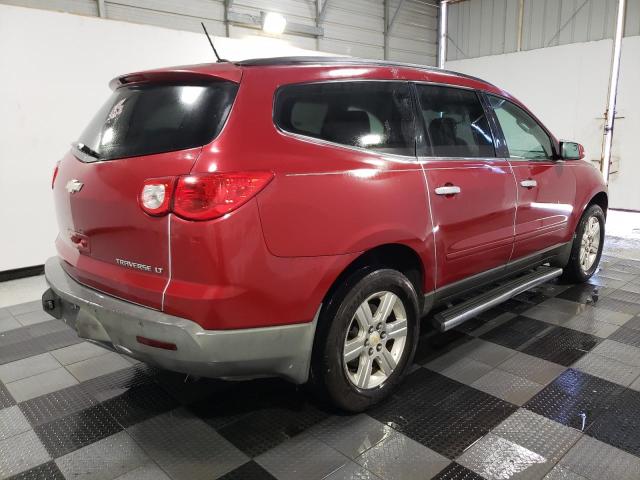 1GNKRGED1CJ283548 - 2012 CHEVROLET TRAVERSE LT Կարմիր լուսանկար 3