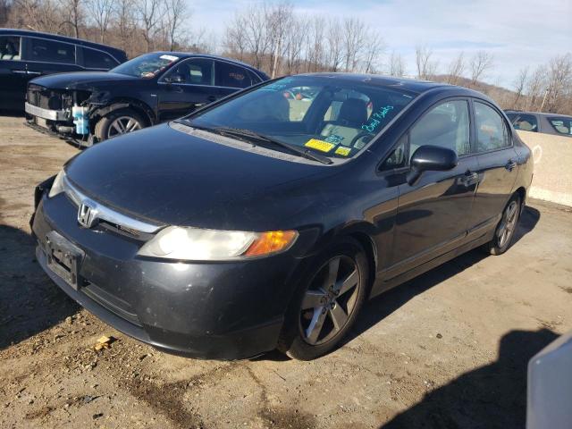 2HGFA16918H511874 - 2008 HONDA CIVIC EXL BLACK photo 1