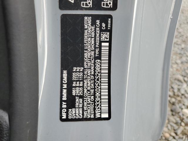 WBS33HK02SCS29869 - 2025 BMW M4 COMPETITION SILVER photo 12