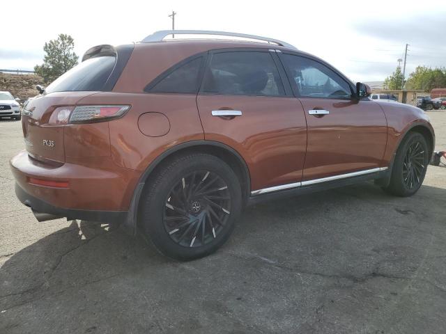 JNRAS08W76X211560 - 2006 INFINITI FX35 ORANGE photo 3