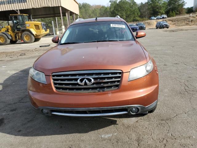 JNRAS08W76X211560 - 2006 INFINITI FX35 ORANGE photo 5