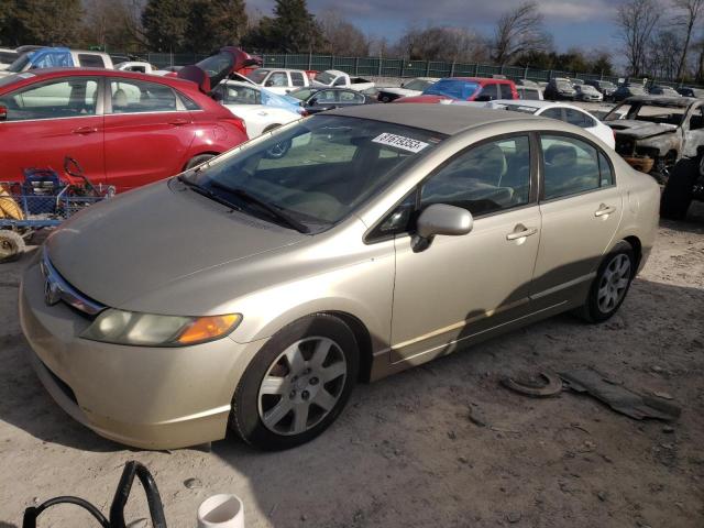 1HGFA16508L105780 - 2008 HONDA CIVIC LX TAN photo 1