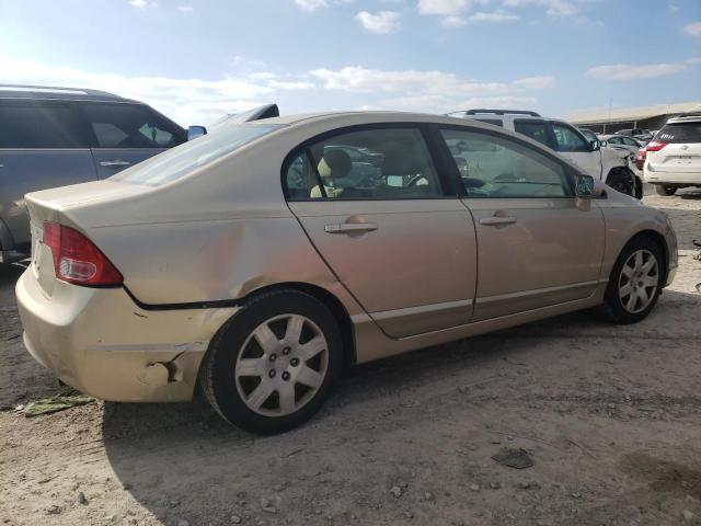 1HGFA16508L105780 - 2008 HONDA CIVIC LX TAN photo 3