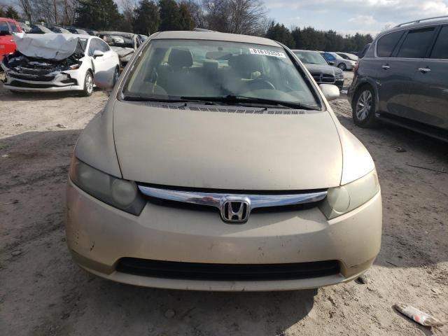 1HGFA16508L105780 - 2008 HONDA CIVIC LX TAN photo 5