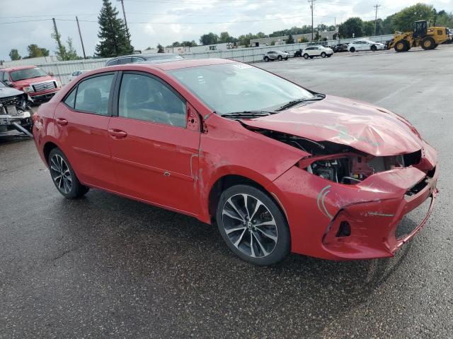 2T1BURHE8HC837596 - 2017 TOYOTA COROLLA L RED photo 4