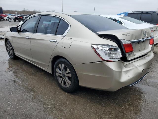 1HGCR2F32EA256692 - 2014 HONDA ACCORD LX BEIGE photo 2