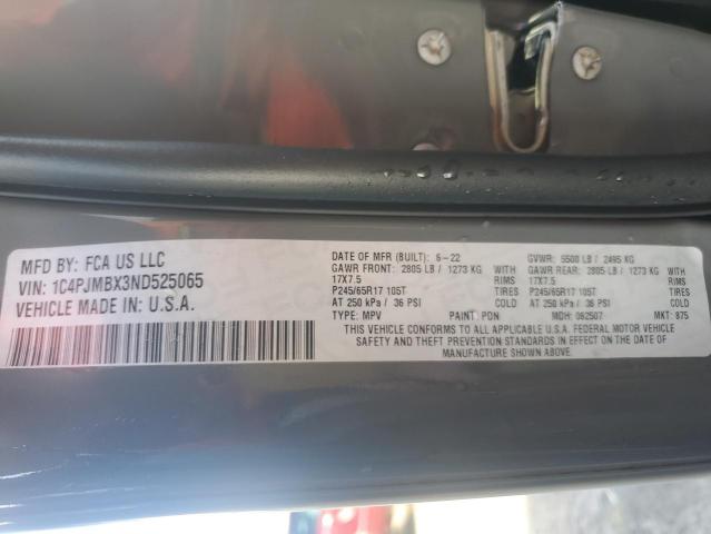 1C4PJMBX3ND525065 - 2022 JEEP CHEROKEE TRAILHAWK GRAY photo 14