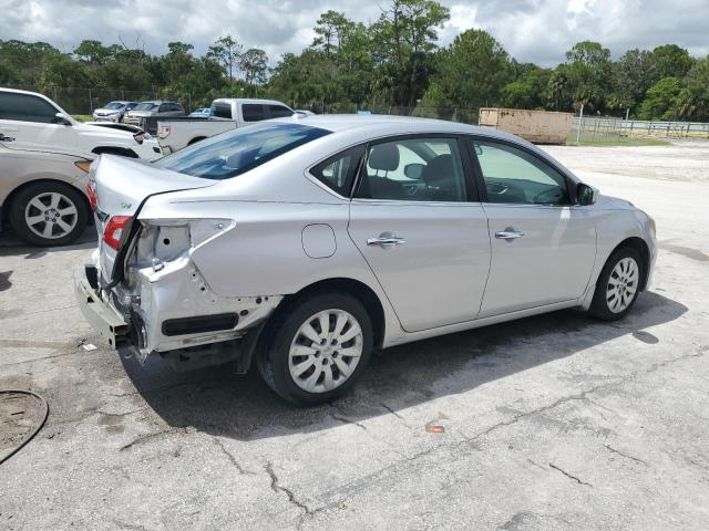 3N1AB7AP0FL680211 - 2015 NISSAN SENTRA S SILVER photo 3