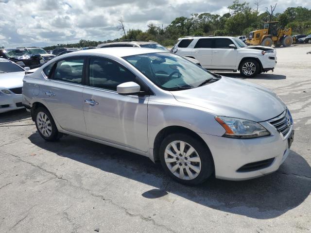 3N1AB7AP0FL680211 - 2015 NISSAN SENTRA S SILVER photo 4