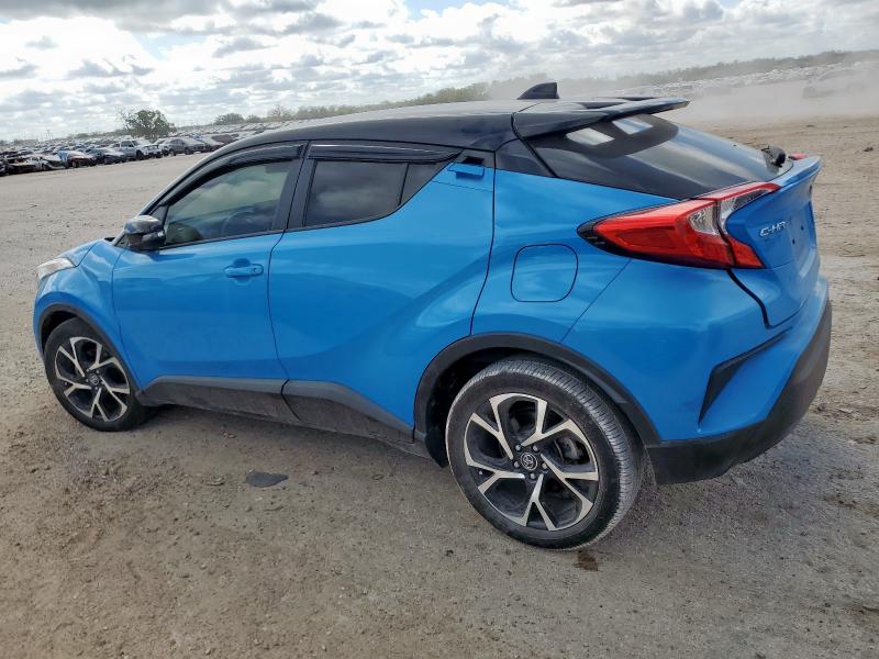JTNKHMBX0K1055088 - 2019 TOYOTA C-HR XLE BLUE photo 2