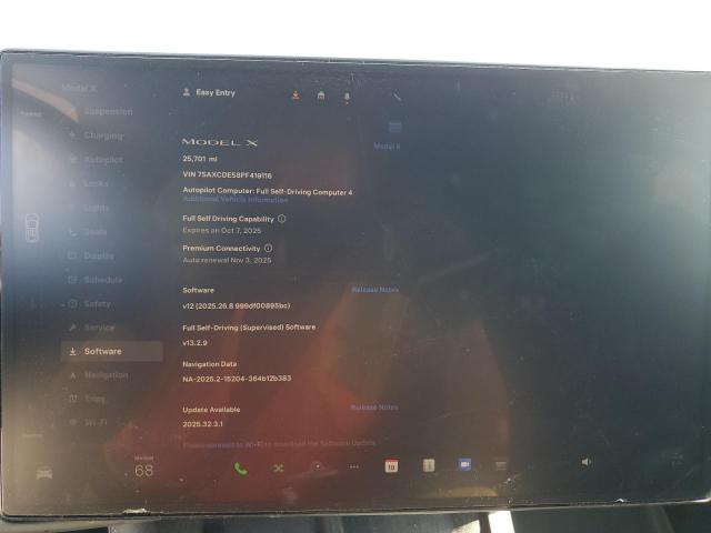 7SAXCDE58PF419116 - 2023 TESLA MODEL X BLUE photo 9