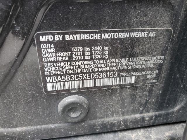 WBA5B3C5XED536153 - 2014 BMW 535 XI BLACK photo 12