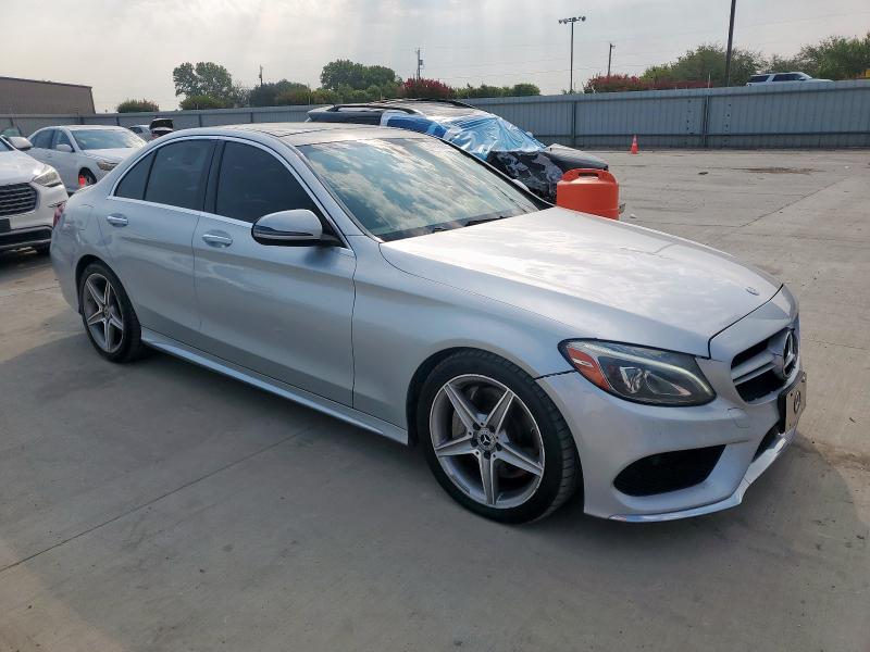 55SWF4KB7GU166105 - 2016 MERCEDES-BENZ C 300 4MATIC SILVER photo 4