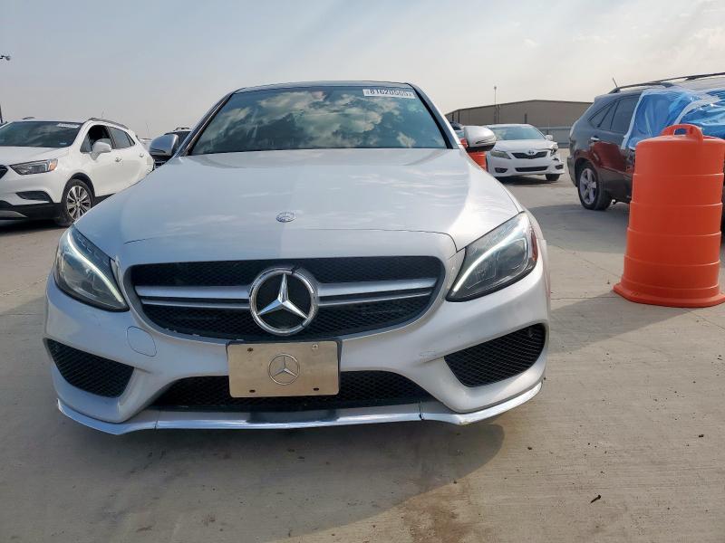 55SWF4KB7GU166105 - 2016 MERCEDES-BENZ C 300 4MATIC SILVER photo 5
