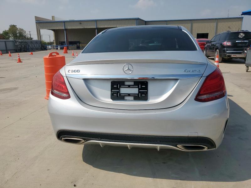 55SWF4KB7GU166105 - 2016 MERCEDES-BENZ C 300 4MATIC SILVER photo 6
