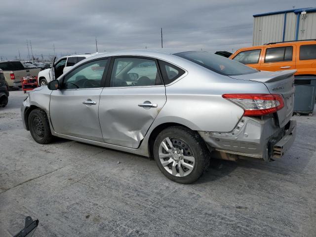 3N1AB7AP8FY218370 - 2015 NISSAN SENTRA S SILVER photo 2