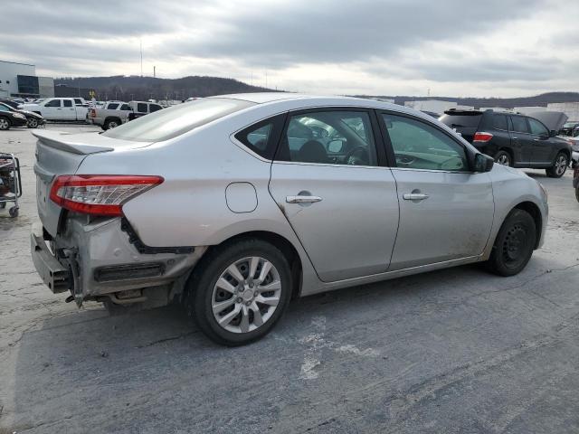 3N1AB7AP8FY218370 - 2015 NISSAN SENTRA S SILVER photo 3