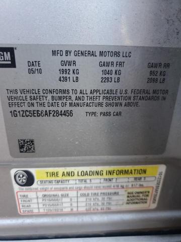 1G1ZC5EB6AF284456 - 2010 CHEVROLET MALIBU 1LT 灰色 照片 12