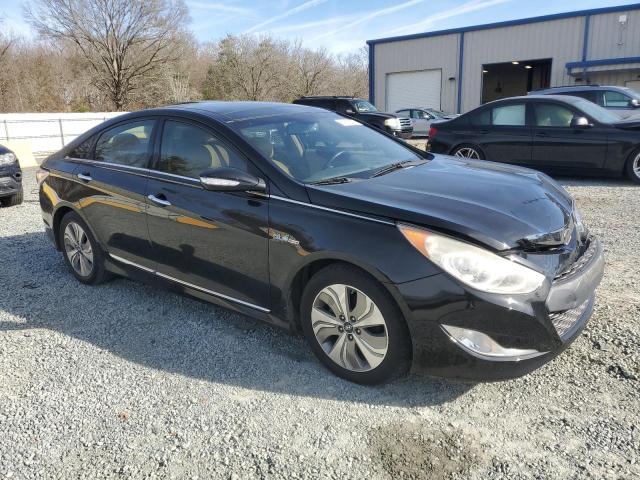 KMHEC4A44EA109757 - 2014 HYUNDAI SONATA HYBRID BLACK photo 4