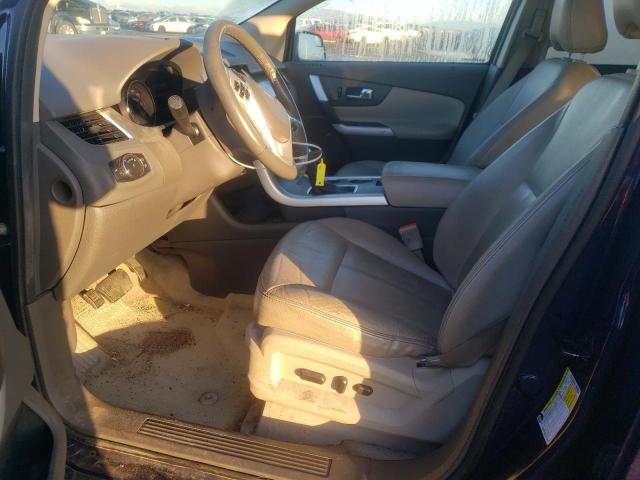 2FMDK3JC7BBB48617 - 2011 FORD EDGE SEL BLUE photo 7