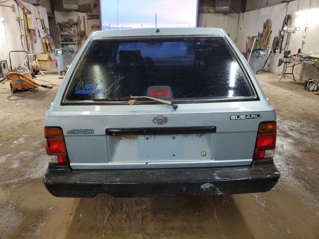 JF2AN52B9LD415866 - 1990 SUBARU LOYALE BLUE photo 6