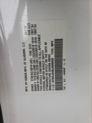 5FNRL6H96JB096658 - 2018 HONDA ODYSSEY ELITE Biały zdjęcie 14