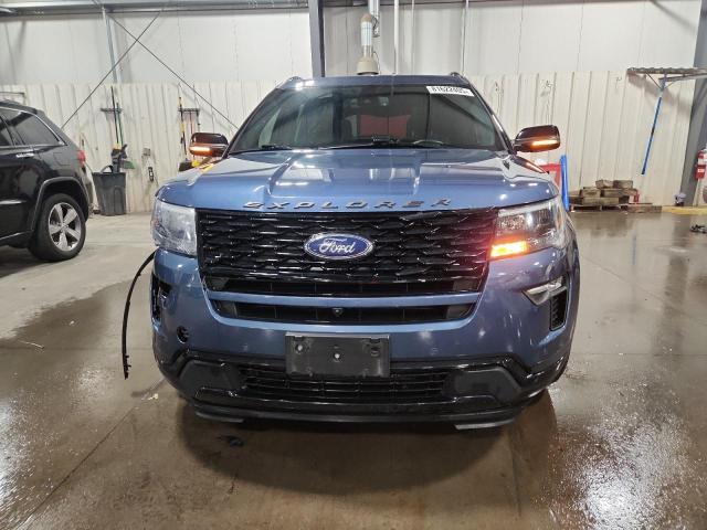 1FM5K8GT0KGA09091 - 2019 FORD EXPLORER SPORT أزرق صورة 5