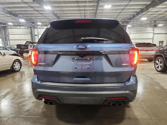 1FM5K8GT0KGA09091 - 2019 FORD EXPLORER SPORT أزرق صورة 6