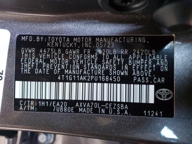 4T1G11AK2PU168450 - 2023 TOYOTA CAMRY SE NIGHT SHADE GRAY photo 13