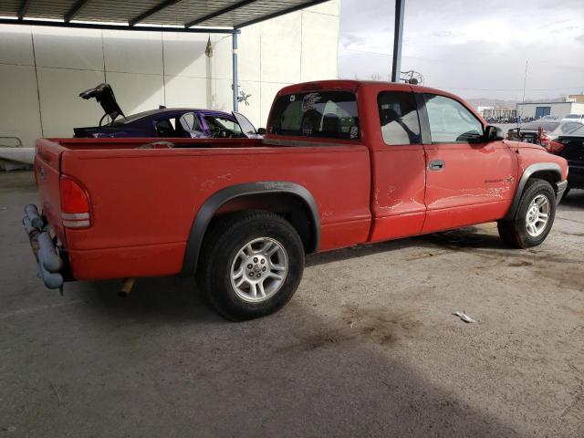 1B7GL12X22S539703 - 2002 DODGE DAKOTA BASE RED photo 3