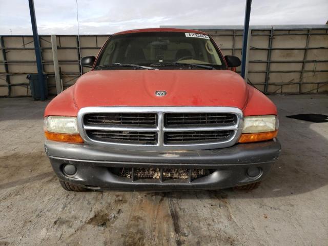 1B7GL12X22S539703 - 2002 DODGE DAKOTA BASE RED photo 5