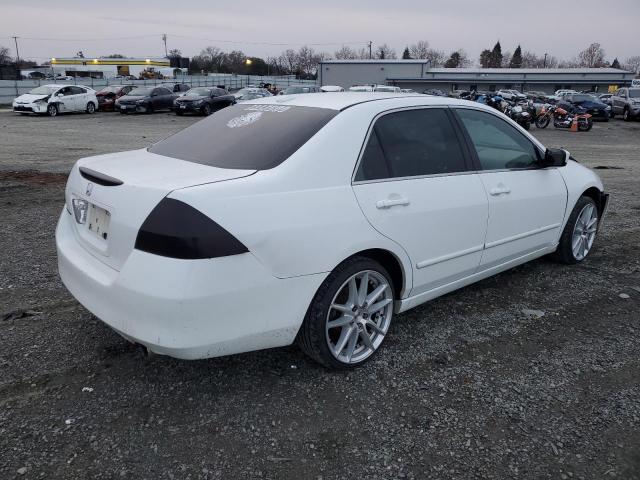 1HGCM56807A121323 - 2007 HONDA ACCORD EX WHITE photo 3