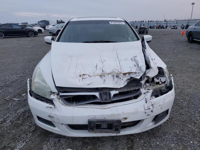 1HGCM56807A121323 - 2007 HONDA ACCORD EX WHITE photo 5