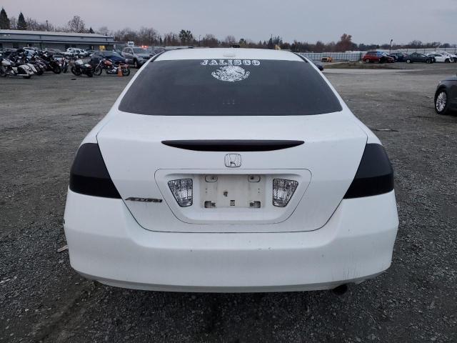 1HGCM56807A121323 - 2007 HONDA ACCORD EX WHITE photo 6