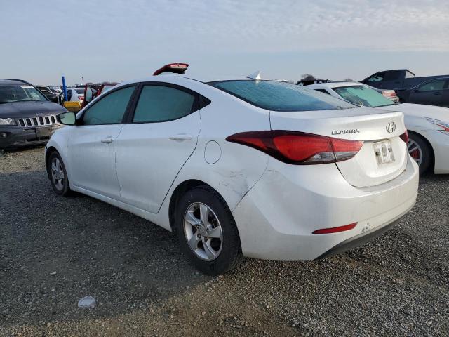 5NPDH4AE7FH601106 - 2015 HYUNDAI ELANTRA SE WHITE photo 2