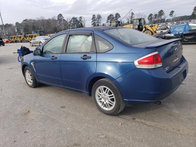 1FAHP35N58W123067 - 2008 FORD FOCUS SE BLUE photo 2