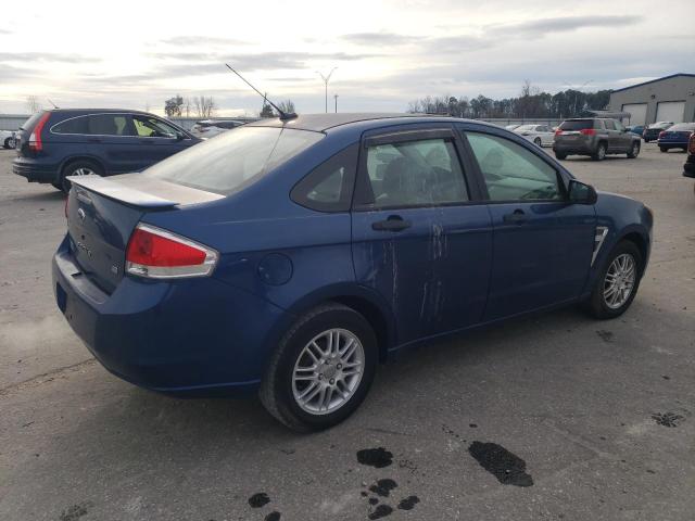 1FAHP35N58W123067 - 2008 FORD FOCUS SE BLUE photo 3