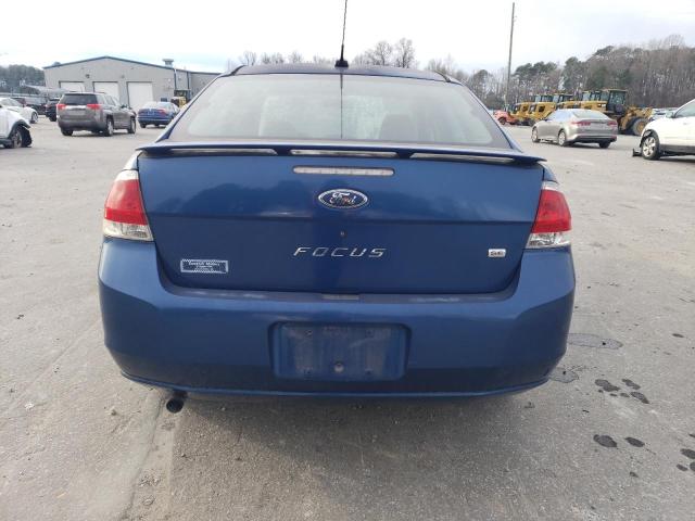 1FAHP35N58W123067 - 2008 FORD FOCUS SE BLUE photo 6