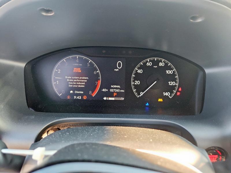 3CZRZ1H76PM721011 - 2023 HONDA HR-V EXL BLACK photo 9