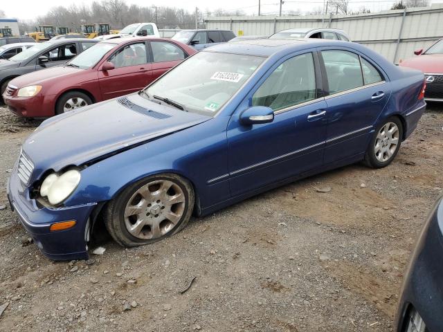 WDBRF81J55F651039 - 2005 MERCEDES-BENZ C 240 4MATIC BLUE photo 1