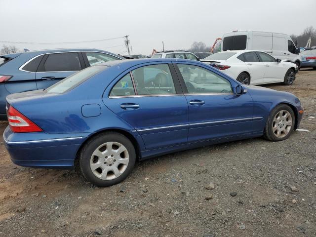 WDBRF81J55F651039 - 2005 MERCEDES-BENZ C 240 4MATIC BLUE photo 3